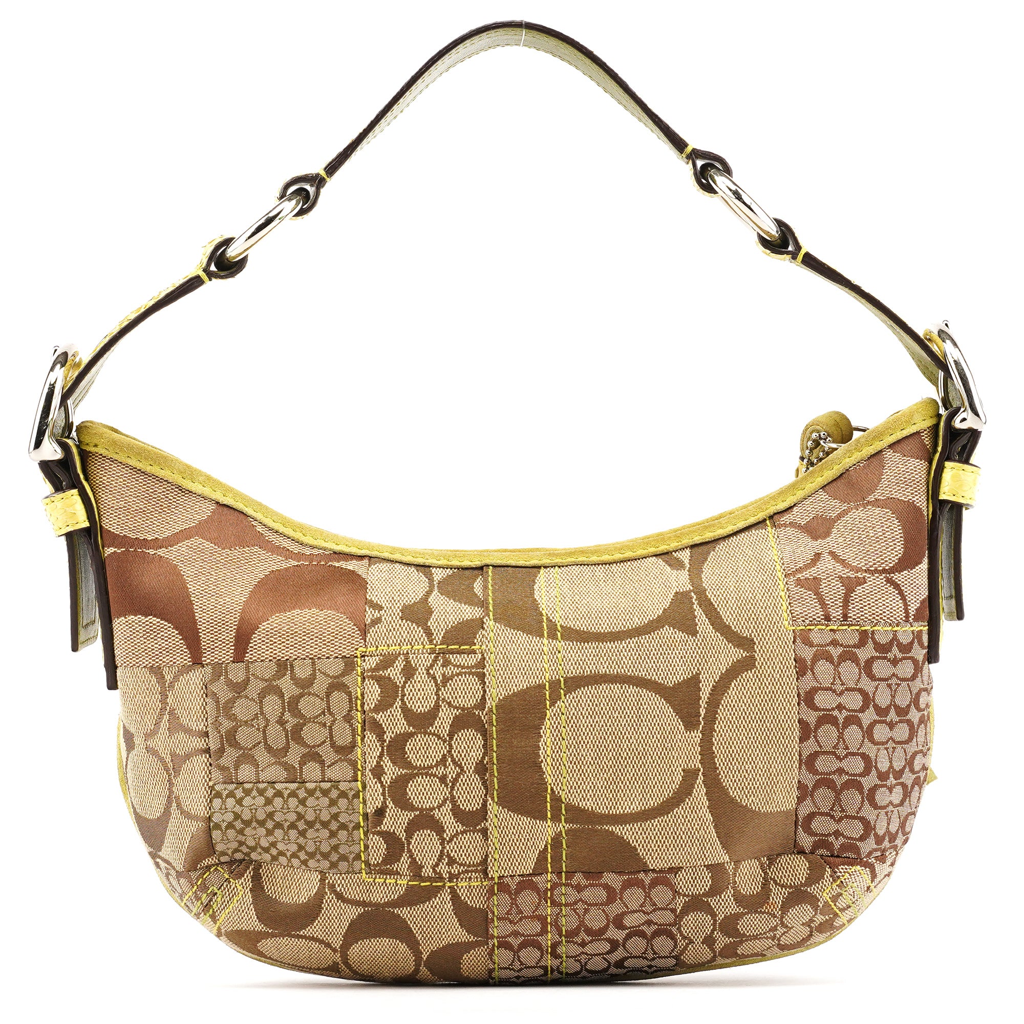 Coach Beige Green Signature Canvas Patchwork Hobo Bag – Rediscover
