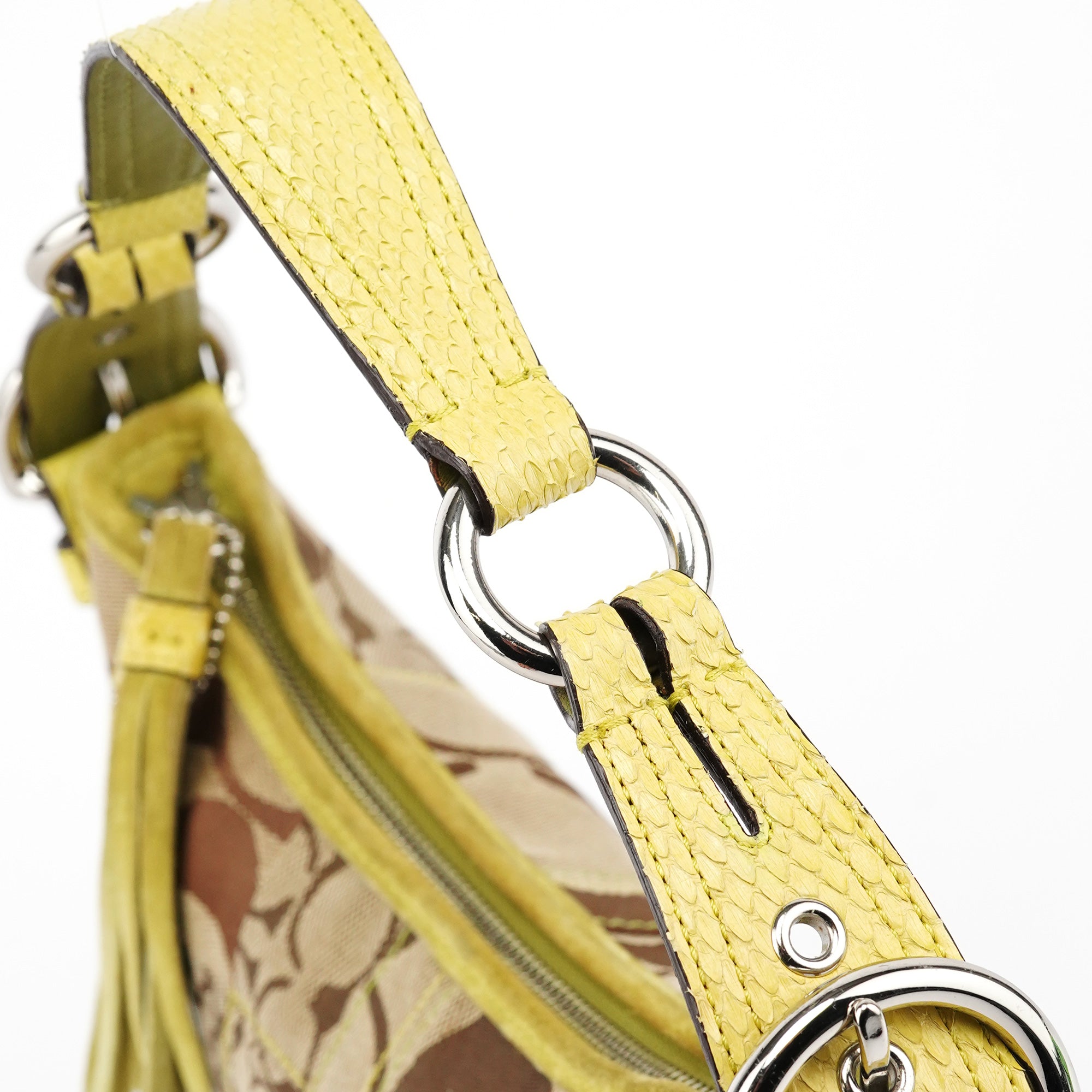 Coach Beige Green Signature Canvas Patchwork Hobo Bag – Rediscover