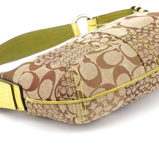 Beige Yellow Python Soho Patchwork Shoulder Bag