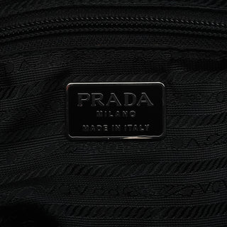 Black Tessuto Nylon Chain Shoulder Bag