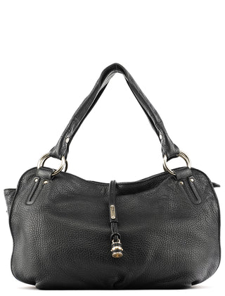 Black Leather Bittersweet Hobo Bag