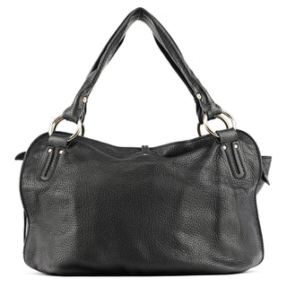 Black Leather Bittersweet Hobo Bag