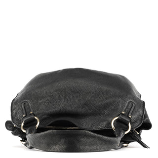 Black Leather Bittersweet Hobo Bag