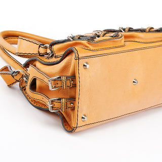 Tan Leather Edith Tote Bag
