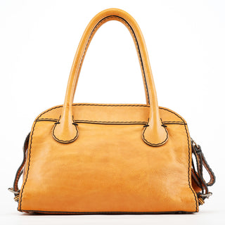 Tan Leather Edith Tote Bag