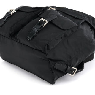 B2811F Black Tessuto Vela Nylon Backpack