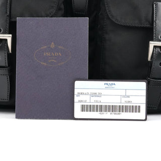 B2811F Black Tessuto Vela Nylon Backpack