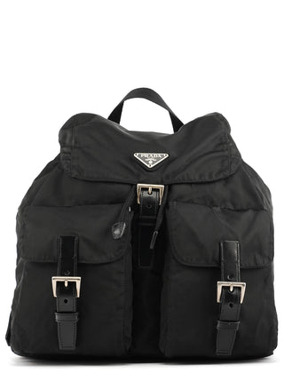B2811F Black Tessuto Vela Nylon Backpack