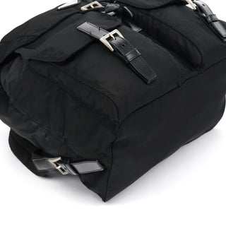 B2811F Black Tessuto Vela Nylon Backpack