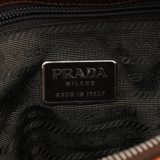 Orange Spazzolato Leather Boston Bag