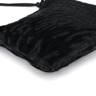 B8661 Black Breitschwanz Fur Mini Bag