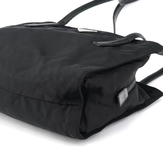 Black Tessuto Nappa Nylon Tote Bag
