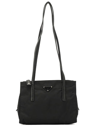 Black Tessuto Nappa Nylon Tote Bag