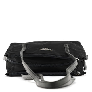 Black Tessuto Nappa Nylon Tote Bag