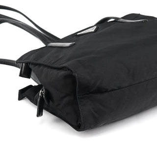 Black Tessuto Nappa Nylon Tote Bag