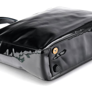 B8157 Black Spazzolato Tote Bag