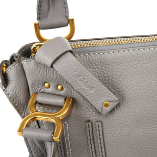 Grey Leather Marcie 2-Way Bag