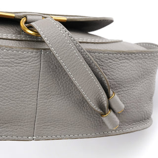 Grey Leather Marcie 2-Way Bag