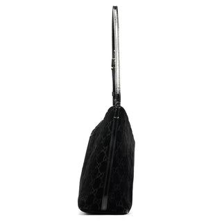1997 Black GG Velvet Shoulder Bag