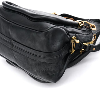 Black Leather Paraty 2-Way Bag