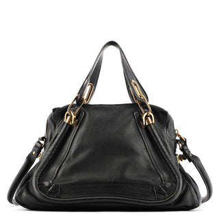 Black Leather Paraty 2-Way Bag