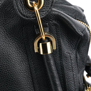 Black Leather Paraty 2-Way Bag