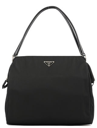 Black Tessuto Chic Nylon Shoulder Bag