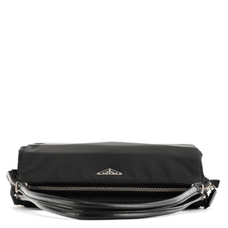 Black Tessuto Chic Nylon Shoulder Bag