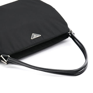Black Tessuto Chic Nylon Shoulder Bag