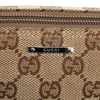 07198 Beige Burgundy GG Boat Pochette