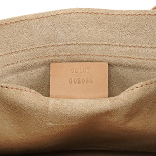 2002 Beige Suede Heart Crossbody Bag