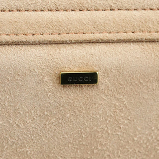 2002 Beige Suede Heart Crossbody Bag