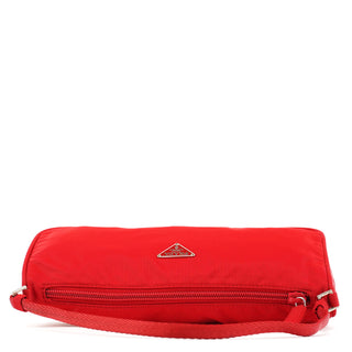 Red Tessuto Nylon Mini Hobo Bag