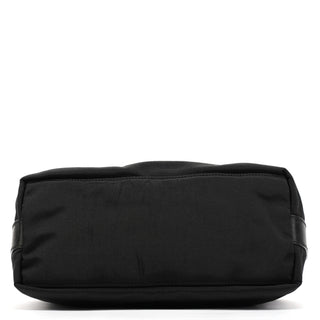 000 0602 Black Nylon Hobo Shoulder Bag
