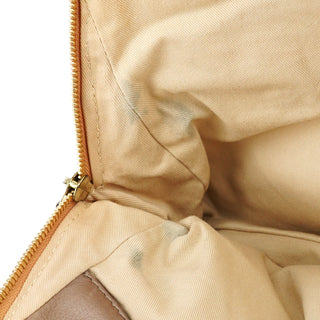 Beige Leather Bay Tote Bag