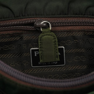 B6243 Green Tessuto City Nylon Tote Bag
