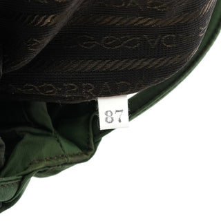 B6243 Green Tessuto City Nylon Tote Bag