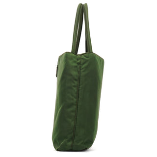 B6243 Green Tessuto City Nylon Tote Bag