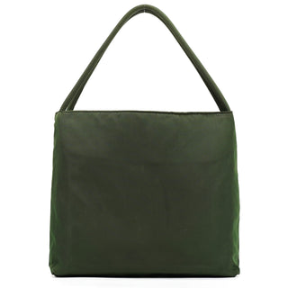 B6243 Green Tessuto City Nylon Tote Bag