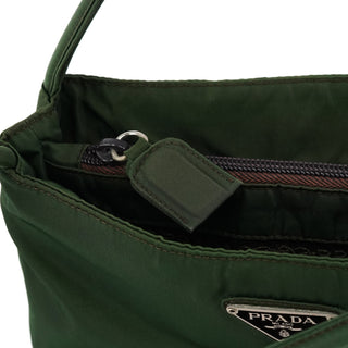 B6243 Green Tessuto City Nylon Tote Bag
