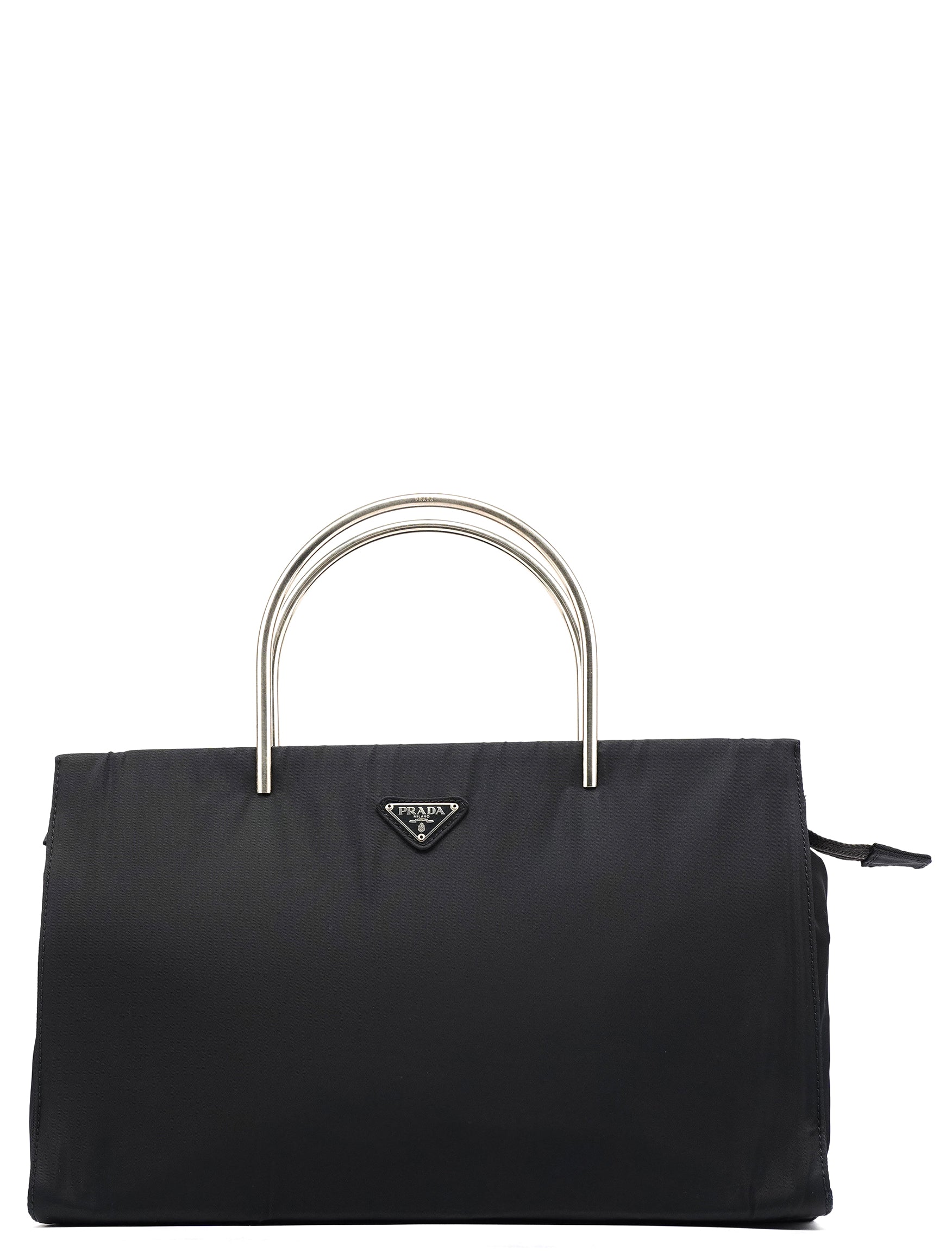 Prada Navy Tessuto Metal Nylon Tote Bag – Rediscover Vintage