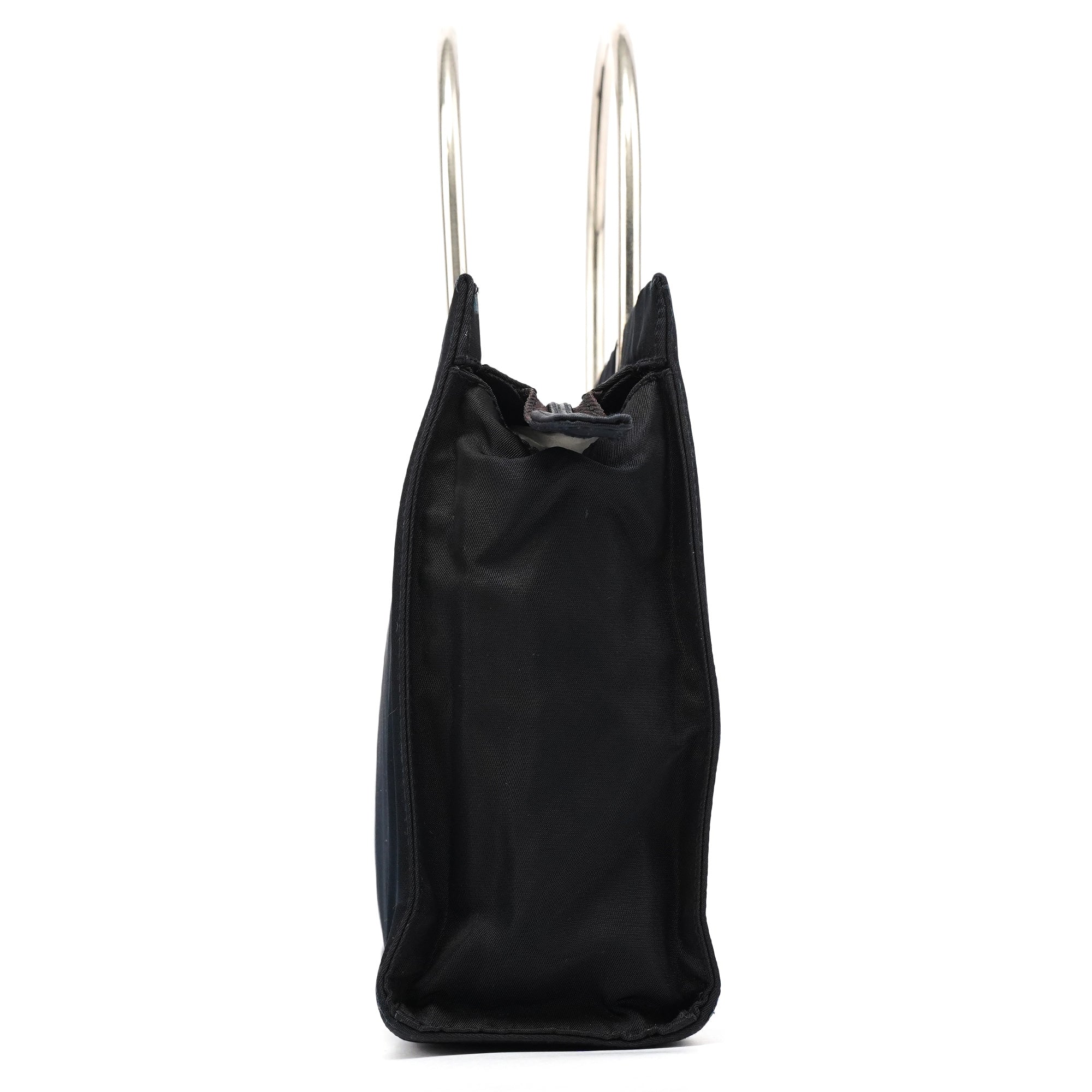 Prada Navy Tessuto Metal Nylon Tote Bag – Rediscover Vintage