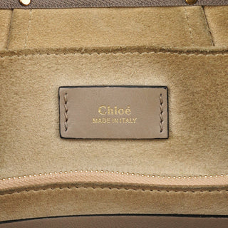 Grey Leather Suede Hayley 2-Way Bag