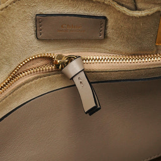 Grey Leather Suede Hayley 2-Way Bag