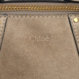 Grey Leather Suede Hayley 2-Way Bag