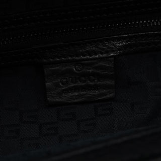 Fall 2002 Black Leather Hinged Frame Bucket Bag