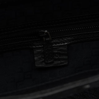 Fall 2002 Black Leather Hinged Frame Bucket Bag