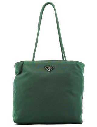 Green Tessuto City Nylon Tote Bag