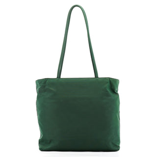 Green Tessuto City Nylon Tote Bag