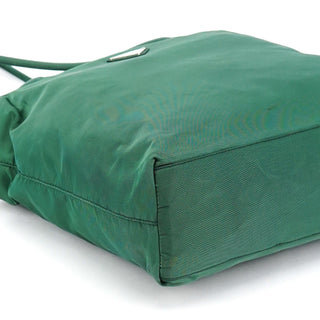 Green Tessuto City Nylon Tote Bag